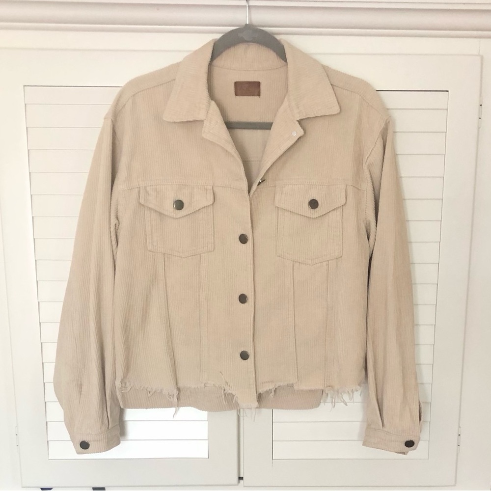 Corduroy Raw Edge Jacket